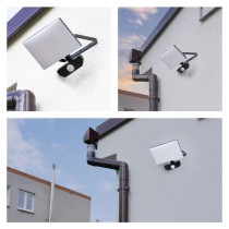LED reflektor TAMBO se senzorem pohybu, 30 W, 3000 lm, černý
