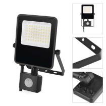 LED reflektor VISIO s pohybovým čidlem, 30 W, černý, neutrální bílá