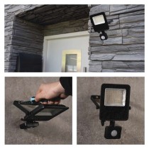LED reflektor VISIO s pohybovým čidlem, 30 W, černý, neutrální bílá