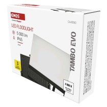 LED reflektor TAMBO EVO, 50 W, 5000 lm, IP65, černý