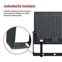 LED reflektor TAMBO EVO, 50 W, 5000 lm, IP65, černý