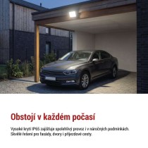 LED reflektor TAMBO EVO, 50 W, 5000 lm, IP65, černý