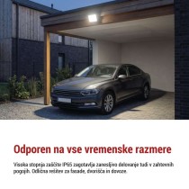 LED reflektor TAMBO EVO, 50 W, 5000 lm, IP65, črna