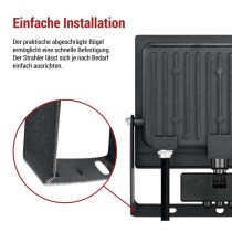 LED-Fluter TAMBO EVO mit Bewegungssensor, 50 W, 5000 lm, IP65, schwarz