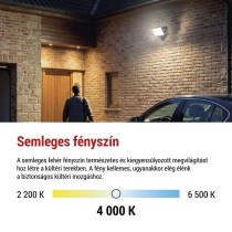 LED-es reflektor TAMBO EVO mozgásérzékelővel, 50 W, 5000 lm, IP65, fekete