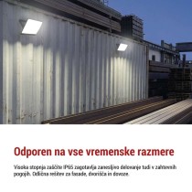 LED reflektor TAMBO EVO, 100 W, 10 000 lm, IP65, črna