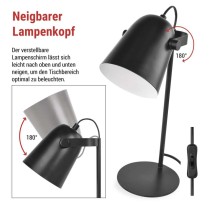 Schreibtischlampe NINA, schwarz