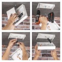 LED přisazené svítidlo NEXXO, čtvercové, bílé, 7,6W, neutrální bílá