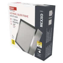 LED-Anbauleuchte NEXXO, quadratisch, silber, 12,5W, mit Change CCT
