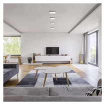LED-Anbauleuchte NEXXO, quadratisch, silber, 12,5W, mit Change CCT
