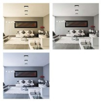 LED-Anbauleuchte NEXXO, quadratisch, schwarz, 12,5W, mit Change CCT