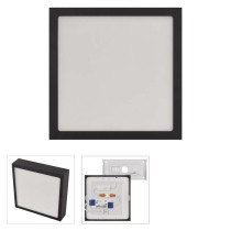 LED svítidlo NEXXO černé, 17 x 17 cm, 12,5 W, teplá/neutrální bílá