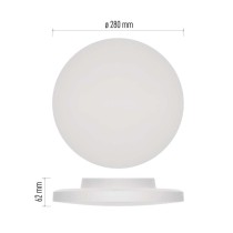 LED-Anbauleuchte DIONI rund, weiß, 15W, mit Farbtemperatur-Änderung