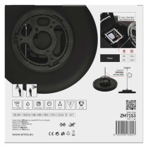 LED-Anbauleuchte DIONI rund, schwarz, 15W, mit Farbtemperatur-Änderung