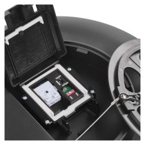 LED-Anbauleuchte DIONI rund, schwarz, 15W, mit Farbtemperatur-Änderung