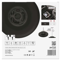 LED přisazené svítidlo DIONI kruhové, černé, 18W, se změnou CCT