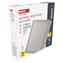 LED svítidlo NEXXO bílé, 22,5 x 22,5 cm, 21 W, teplá/neutrální bílá
