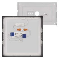LED-Anbauleuchte NEXXO, quadratisch, schwarz, 21W, mit Change CCT