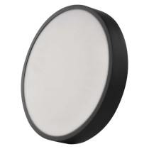LED surface luminaire NEXXO, round, black, 28.5W, with change CCT