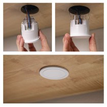 Mikrovlnné čidlo přítomnosti IP20 24GHZ 2000W, bílé
