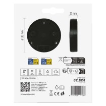 PIR senzor (pohybové čidlo) IP65 2000W, černé