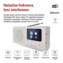 Prenosni radio z Bluetooth, DAB / DAB+ / FM, bel