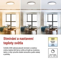 LED přisazené svítidlo SABI, kruhové 30W, stmív. se změnou CCT