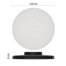 LED-Anbauleuchte DIONI rund, schwarz, 32W, mit Farbtemperatur-Änderung
