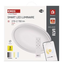 Intelligente LED-Leuchte GoSmart, Einbau, rund, 45W, CCT, dimmbar, WiFi