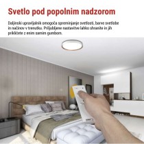 LED-svetilo ILVI za vgradnjo, okroglo, 45 W, z možnostjo zatemnitve in spreminjanja barvn