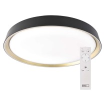 LED přisazené svítidlo ILVI, kruhové 45W, stmívání+CCT, černá+champagne
