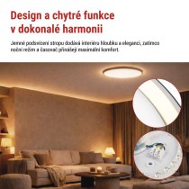LED přisazené svítidlo ILVI, kruhové 45W, stmívání+CCT, černá+champagne