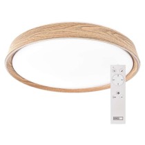 LED přisazené svítidlo ILVI, kruhové 30W, stmívání+CCT, dřevo