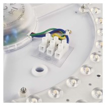 LED přisazené svítidlo ILVI, kruhové 30W, stmívání+CCT, dřevo