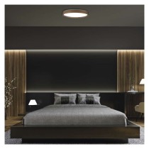LED přisazené svítidlo ILVI, kruhové 45W, stmívání+CCT, dřevo