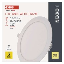 LED recessed luminaire NEXXO, round, white,  18W, warm white