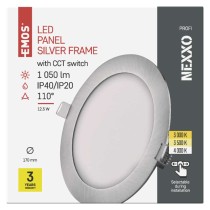 LED-Einbauleuchte NEXXO, rund, silber, 12,5W, mit Change CCT