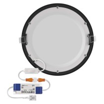 LED podhledové svítidlo NEXXO černé, 22,5 cm, 18 W, teplá/neutrální bílá