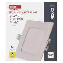 LED-Einbauleuchte NEXXO, quadratisch, weiß, 7W, neutralweiß