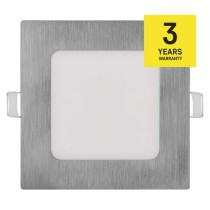 LED šviestuvas NEXXO sidabrinis, 12 x 12 cm, 7 W, šiltai / neutraliai baltas