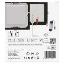 LED-Einbauleuchte NEXXO, quadratisch, silber, 12,5W, mit Change CCT