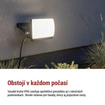 LED reflektor TAMBO EVO, 10 W, 1000 lm, IP65, čierny
