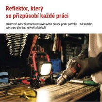 LED reflektor ACCO nabíjecí přenosný, 20W, studená bílá
