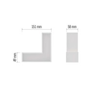 LED-Langfeldleuchte ORTO LCON 8W, neutralweiß