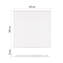 LED panel LUXXO 60 x 60 cm / 32 mm, 22 W, 4 000 lm, vestavný , neutrální bílá, IP21