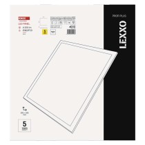 LED panel LEXXO 60 x 60 cm / 25 mm, 30 W, 4 200 lm, vgradni, nevtralno bela, IP44 / IP21