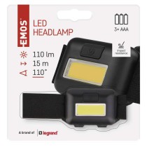 COB LED čelovka P3537, 110 lm, 3x AAA