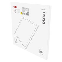 LED panel DIXXO backlit 60×60, čtvercový vestavný bílý, 36W neutr. b. UGR
