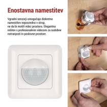 Senzor gibanja IP20 500W, bel