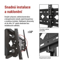 Naklápěcí nástěnný TV držák 32–75" (81–191 cm)